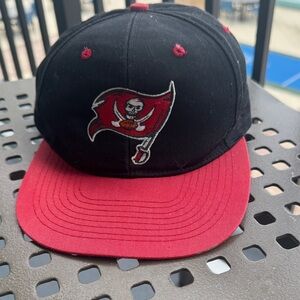 NFL embroidered Buccaneers Black and Red baseball game day Hat